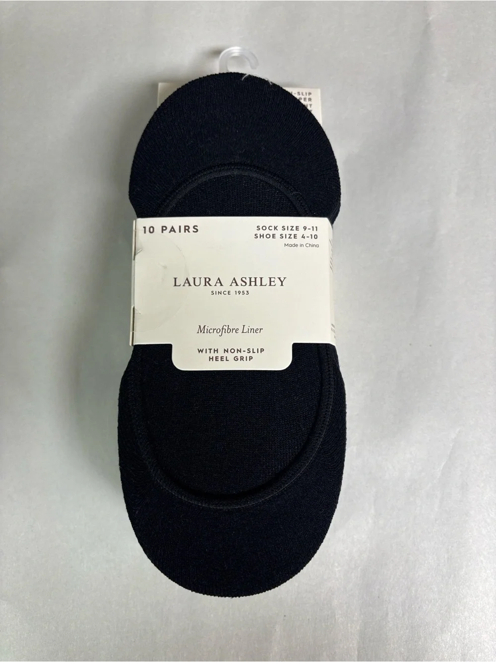 New Laura Ashley Socks Women’s 10 Pair Black Casual Active Microfiber Liner Sock